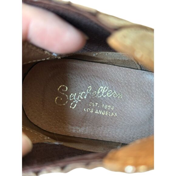 Seychelles Wanderlust Booties  Metallic 7.5 Tan Brown Metallic - Picture 5 of 8